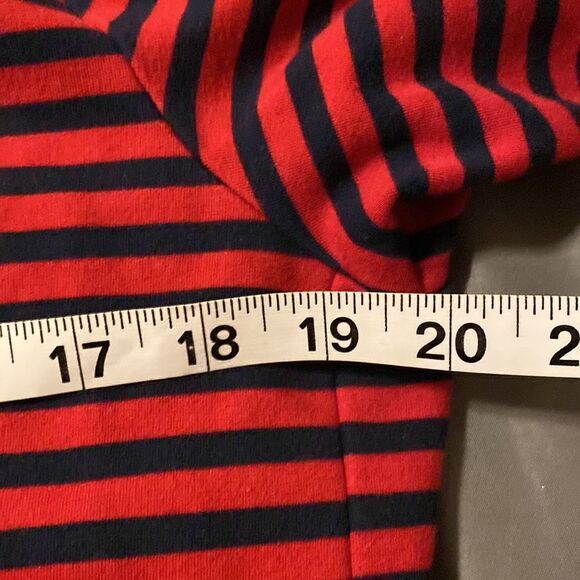 Lauren Ralph Lauren Navy blue red striped hooded full zip sweatshirt hoodie-M - Picture 10 of 11